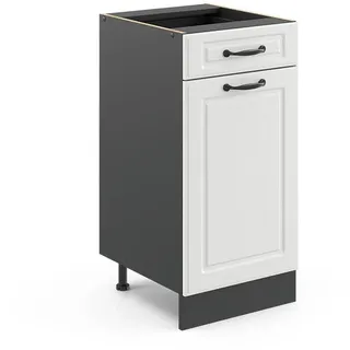 Vicco Schubladenschrank Küchenunterschrank R-Line 40 x 81,6 x 46 cm Weiß