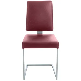 K+W Komfort & Wohnen Freischwinger Leder rot