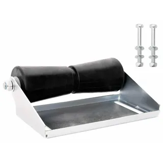 vidaXL Bootstrailerroller mit Halterung 30,5 cm Verzinkter Stahl - Silber