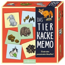Das Tier-Kacke-Memo: Finde den passenden Haufen! | Spielkarton mit 56 Karten für Kinder ab 6 Jahren