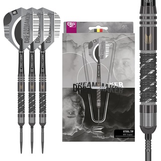 Target Darts Dimitri Van Den Bergh x Echo 90% Wolfram 23g Dartpfeile Metallspitze Steeldarts Darts Set - Steel Tip Dart Set, Swiss Point Darts, SP Tool inklusive, Player Edition Dimi Dart Set