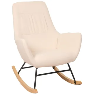 Mendler Relaxsessel Polyester 67 x 92 x 85 cm Weiß