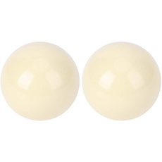 DEWIN Weiße Billardkugeln, 2 Stück Billardtisch Billardspielball Billardtisch Trainingsplatz Spielball Standard 5.72cm