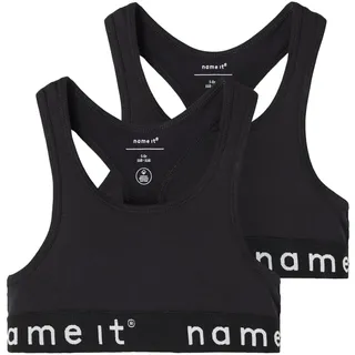 Name IT Mädchen Nkfshort Top 2p Heather Rose Lurex Noos Bustier