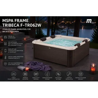 mspa (orpc) Tribeca 160 x 160 x 65 cm Holzfarben/Weiß