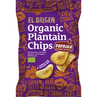 PLANTANA PAPIERCHIPS, GLUTENFREI, BIO 80 g - EL ORIGEN