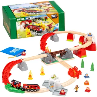BRIO Smart Tech Sound Feuerwehreinsatz-Rettungs-Set (63600400)