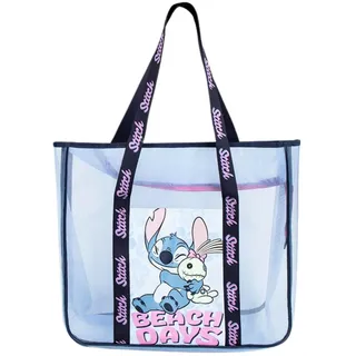 Disney Stitch Strandtasche, Reisetasche, Einkaufstasche, transparente Umhängetasche, Geschenk für Frauen und Jugendliche
