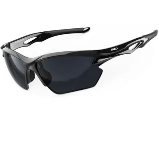 BONDDI Fahrradbrille, Sportbrille für Herren Damen, TR 90 Unbreakable Frame Polarisierte Sportsonnenbrille mit UV400 Schutz, für Radfahren Golf Baseball Laufen Wandern