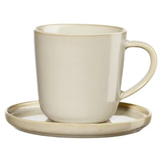 Asa Espressotasse mit Untertasse Coppa Tofu creme (80ml) (2-teilig) - Creme