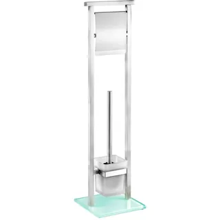 Wenko WC-Garnitur Debar silber Metall,