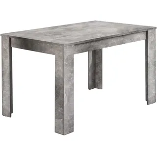 byLIVING Esszimmertisch Nepal/Beton-Optik grau/kompakter Küchentisch 120 cm breit/Esstisch Melaminharz beschichtet / 18 mm Dicke Tischplatte / 120 x 80, H 75 cm