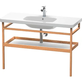 Duravit Möbel-Accessoires Handtuchhalter mit Ablage DuraStyle 9884, 1140x440mm, DS988401877, Farbe: Weiß Matt / Nussbaum Massiv