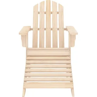 vidaXL Adirondack-Gartenstuhl mit Fußteil Massivholz Tanne - Braun
