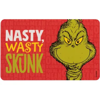United Labels Grinch Frühstücksbrettchen Nasty Wasty Skunk 23,5x14,5 cm, Brettchen spülmaschinenfest, Schneidebrettchen aus Resopal