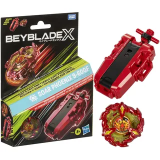 Beyblade X Soar Phoenix 9-60GF Deluxe Schnur-Starter Set, mit 1 Starter und 1 Kreisel, mit X-Celerator und mit 2 Klicks zusammenzubauen