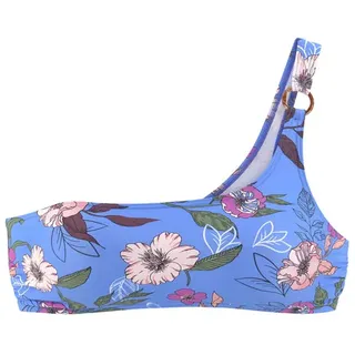 s.Oliver Bustier-Bikini-Top Damen blau-bedruckt Gr.34 Cup C/D