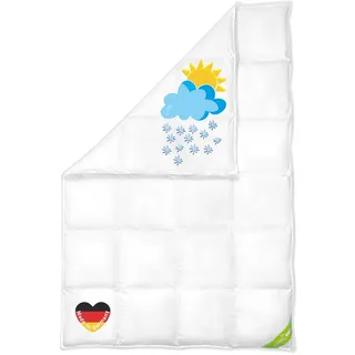 Koru Kids Koru Kids® Daunendecke 135x200 cm – 100% kanadische Landdaunen – Bettdecke Kinder – Federbetten 135x200 Daunen – Made in Germany – Ganzjahresdecke für Erwachsene und Kinder