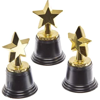 Baker Ross FN149 Stern-Trophäen - 4er-Pack, Trophäen für Sportveranstaltungen, Belohnungen für Feierlichkeiten, Trophäen für Kinder