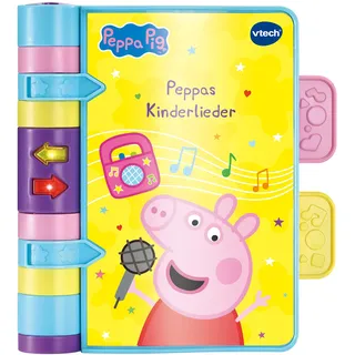 Vtech Peppa Pig - Peppas Kinderlieder – Interaktives Lernspielbuch mit Musik und Peppas Originalstimme – Für Kinder von 2-5 Jahren