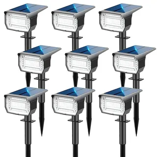 wenaty Solarleuchte Solarzelle IP65 4 Stück Kaltweiß