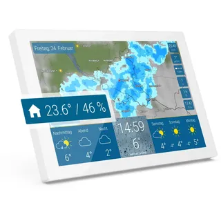 wetteronline home 3, WetterDisplay mit WetterRadar: neue Generation der WLAN-Wetterstation, Innenraumsensor zur Kontrolle des Raumklimas, Pollenflugvorhersage für Allergiker, UV-Index, UnwetterWarnung