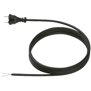 Bachmann 246.176 Zuleitung H07RN-F 2x1mm2 L:5,0m sw AEH/CEE7/17 246176