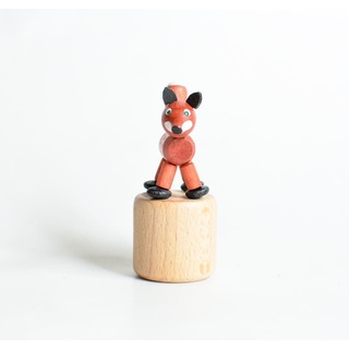 Holzspielzeug Wackelfigur Fuchs Höhe=7cm NEU spielzeug Wackeln Wackeltier Wackel