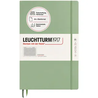 Leuchtturm1917 Notizbuch A4 Salbei kariert