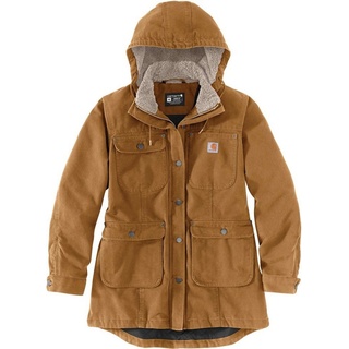 CARHARTT Loose Fit Weathered Duck, Mantel Damen - Braun - S