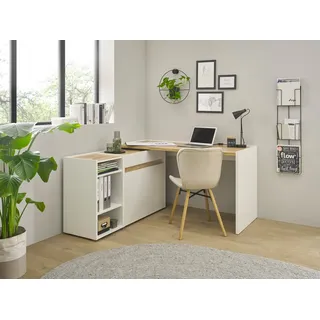 INOSIGN Büromöbel-Set CiTY/GiRON, (Set, 3-tlg) weiß