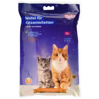 Nobby Beutel für Katzentoiletten XL für Toiletten bis 71 x 57 cm, 10 Stück