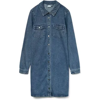 Vero Moda Jennie Langärmliges Kurzes Kleid Medium Blue Denim L