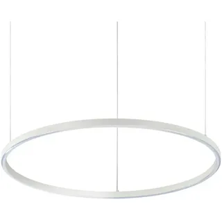 Ideal Lux Led-Hängeleuchte , Weiß , Metall, Kunststoff , rund , 27.5 cm , Lampen & Leuchten, Leuchtenserien