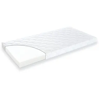 Träumeland Babymatratze Softwash 50 x 100 cm, eckig | Softschaummatratze mit Baumwollbezug - Allergikergeeignet