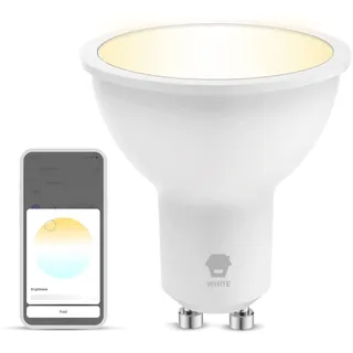 Chuango GU10W - Smart Ambiance LED Glühbirne White, Intelligente, energieeffiziente Glühbirne, Alexa, Google, Siri, 5 W, 220-240 V, GU10-Fassung