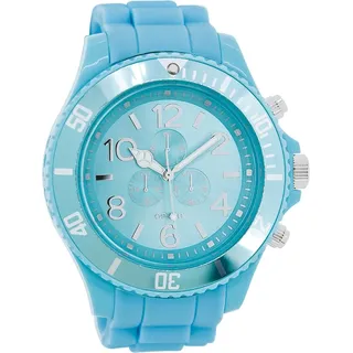 Oozoo Herren Silikonarmband Uhr Timepieces hellblau matt Analog Quarzuhr UOC4824A - Hellblau
