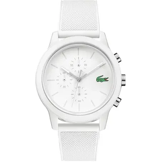 Lacoste Chronograph Quarz Uhr für Herren mit Weisses Silikonarmband - 2010974