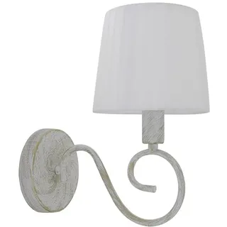 Lampe - Elegantes Design in Weiß und Gold, Maße 28 x 15 x 25 cm, ideal zum Beleuchten und Dekorieren, mit E14-Lampenfassung für Glühbirnen