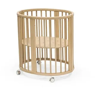 Stokke Gitterbett , Naturfarben , Holz , Buche , massiv , 67x87x82 cm , Fsc , zum Juniorbett umbaubar, höhenverstellbar, Lattenrost inklusive , Babymöbel & Kindermöbel, Babyzimmer, Babybetten, Gitterbetten