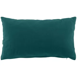 Douceur d'Intérieur Twily Kissen mit abziehbarem Bezug (30 x 50 cm), Emerald, Baumwolle/Recycling-Polyester