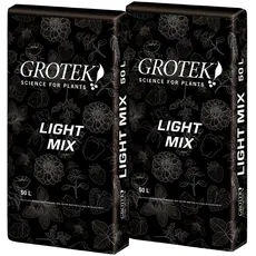 Grotek Light Mix - Profi Anzuchtsubstrat für Cannabis | Optimale Nährstoffversorgung & Wachstum | 2x50 L