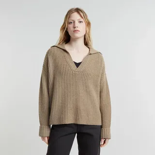 G-Star Heavy Langarm-Polo Beige 2XS