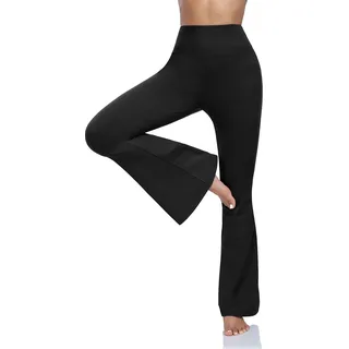 ACTINPUT Flared Leggings Yogahose Damen Schlaghose Blickdicht High Waist Bootleg Sporthose Bootcut Jogginghose Jazzpants Fitnesshose