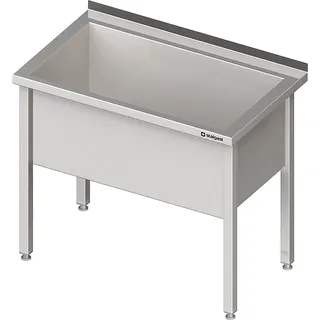 Topfspüle mit Becken 400mm - 800x700 - AK - Silber