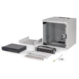 Digitus 10 Zoll Netzwerk-Set – cabinet – 315x300 mm (WxD) – 6U