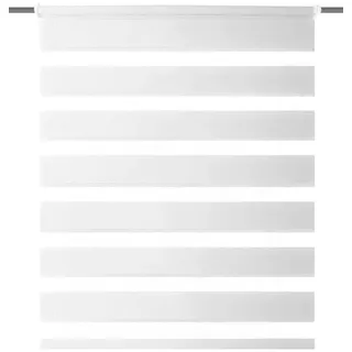 HOME WOHNIDEEN Doppelrollo Zebra 50 x 150 cm weiß