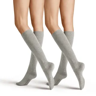 Hudson Damen Kniestrümpfe Only 2-Pack wärmend Silber 0502 35-38