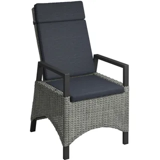 Ambia Garden Gartensessel PORTLAND SMOKE ALU