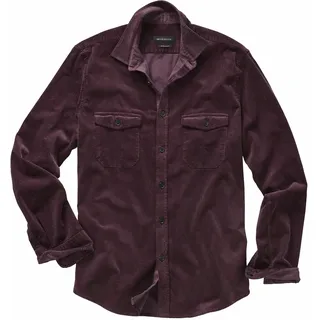Samtrippen-Cordhemd Lila 41